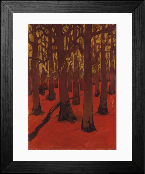 Framed Print : La Foret au sol rouge, 1891 Framed Print : La Foret au sol rouge, 1891