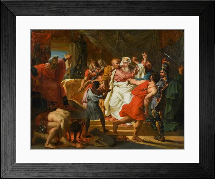 Framed Print : The constancy of High Priest Eleazar (La Constance d?Eleazar), 1792 Framed Print : The constancy of High Priest Eleazar (La Constance d?Eleazar), 1792