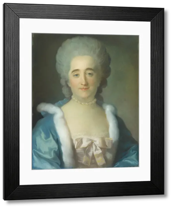 Framed Print : Portrait of Mme Le Grix, nee Marthe Agard, c. 1766 Framed Print : Portrait of Mme Le Grix, nee Marthe Agard, c. 1766