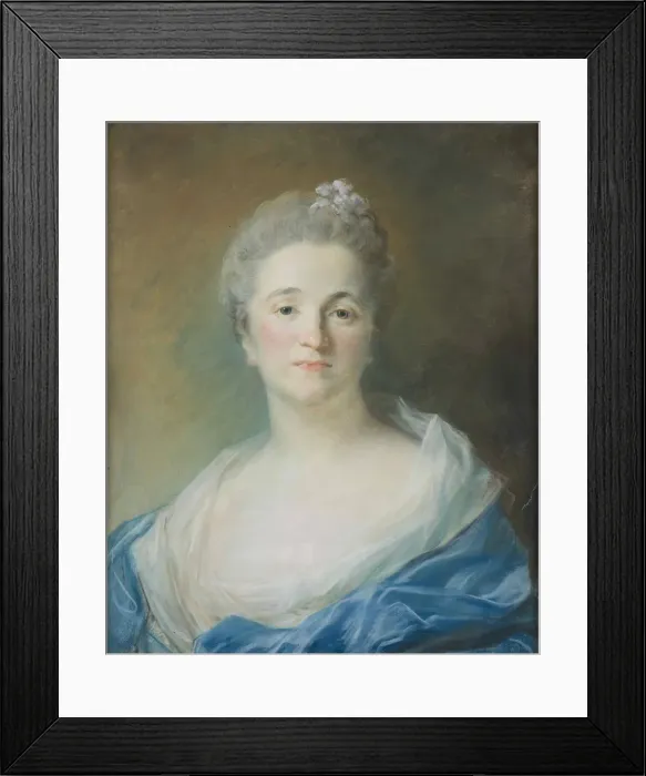 Framed Print : Portrait of Mme Michel de Grilleau, nee Madeleine Francoise Seurrat de Bellevue, ca 1751 Framed Print : Portrait of Mme Michel de Grilleau, nee Madeleine Francoise Seurrat de Bellevue, ca 1751