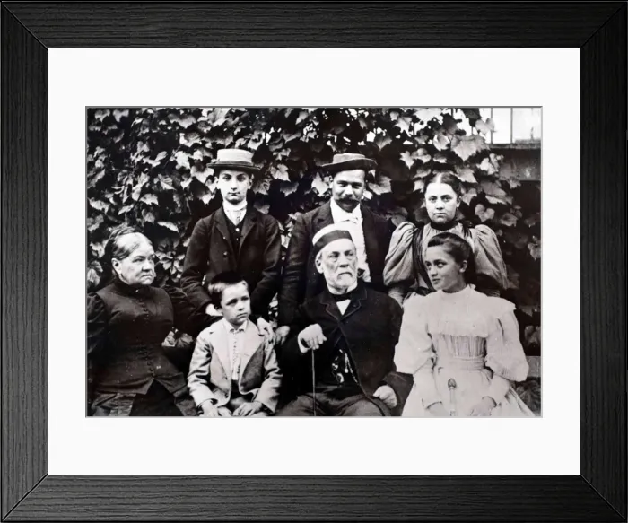 Framed Print : Louis Pasteurs Family, c. 1890 Framed Print : Louis Pasteurs Family, c. 1890