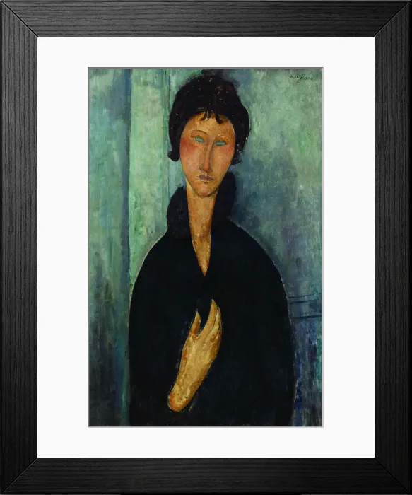 Framed Print : Woman with blue eyes Augen (Femme aux yeux bleus), c. 1918 Framed Print : Woman with blue eyes Augen (Femme aux yeux bleus), c. 1918