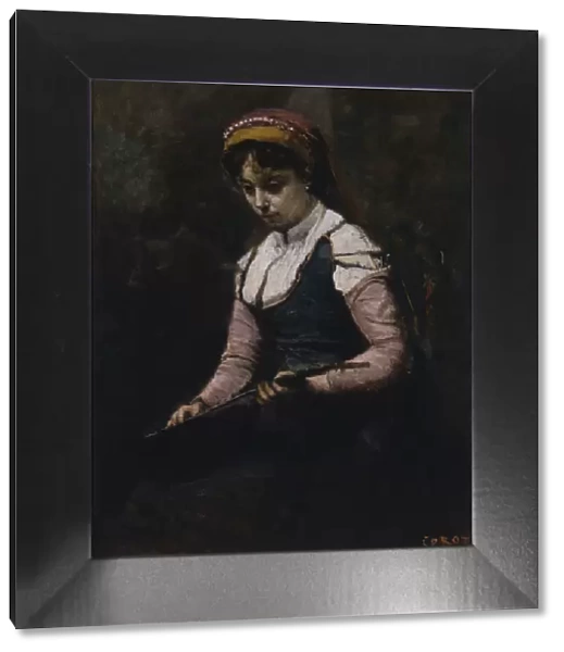 Femme a la Mandoline (Girl with Mandolin), Between 1860 and 1865