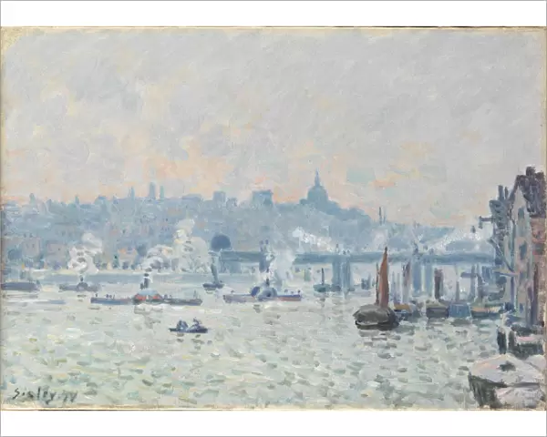 View of the Thames: Charing Cross Bridge, 1874