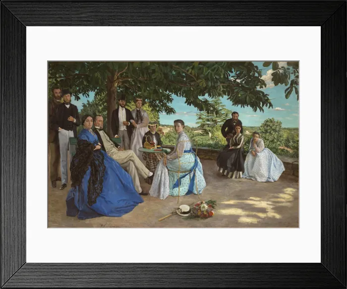 Framed Print : Family Reunion or Family Portrait, 1867 Framed Print : Family Reunion or Family Portrait, 1867