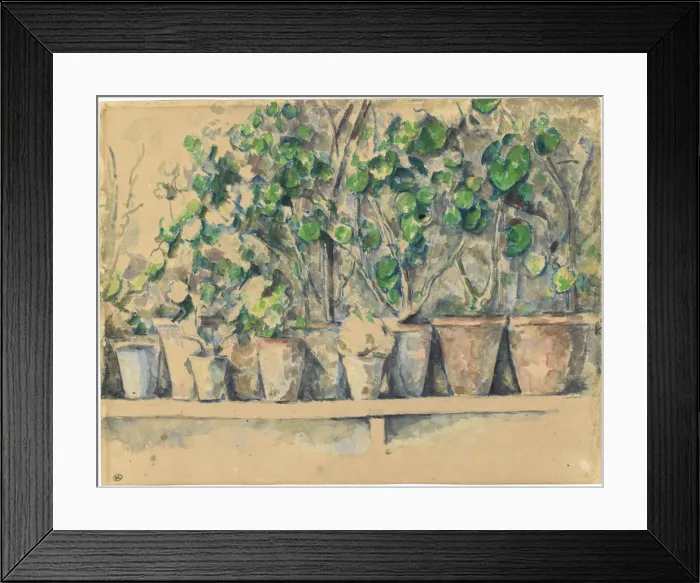 Framed Print : The flower pots, ca 1883-1887 Framed Print : The flower pots, ca 1883-1887