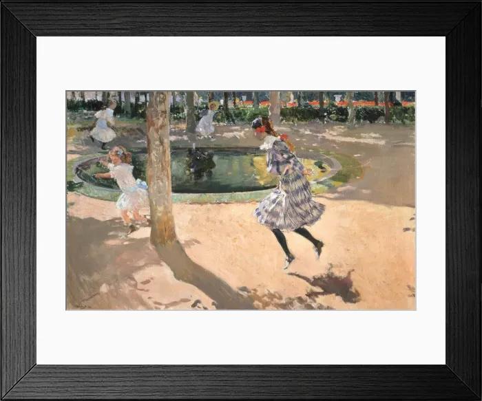 Framed Print : Skipping rope. La Granja, 1907 Framed Print : Skipping rope. La Granja, 1907