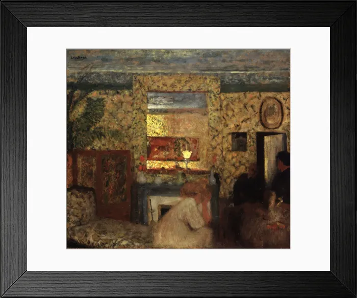 Framed Print : Le salon des Natanson, Rue Saint-Florentin, 1897-1898 Framed Print : Le salon des Natanson, Rue Saint-Florentin, 1897-1898