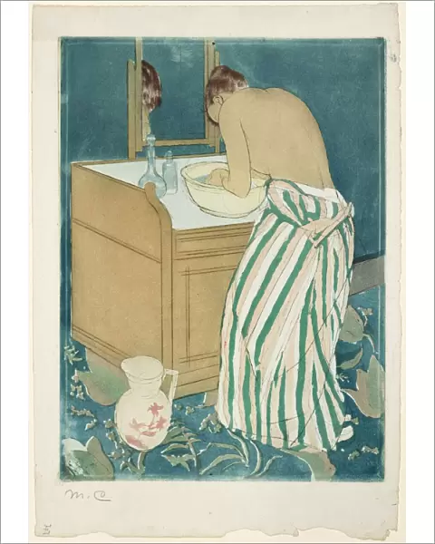 A Woman bathing, 1890-1891