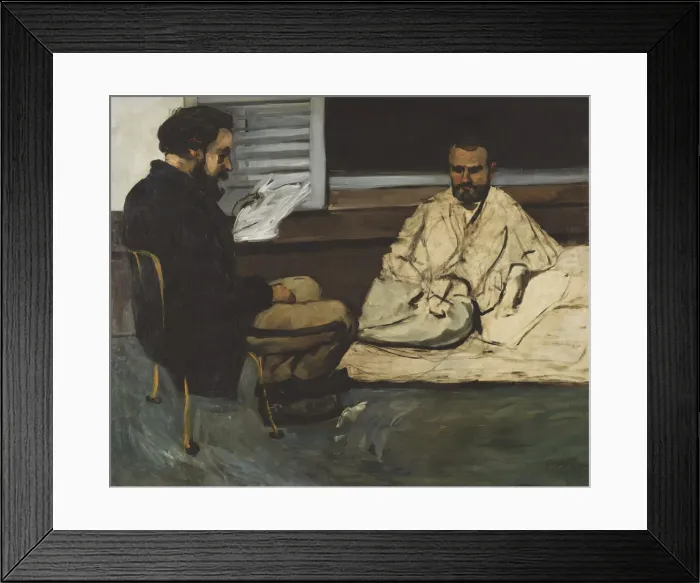 Framed Print : Paul Alexis reading to Emile Zola, 1869-1870 Framed Print : Paul Alexis reading to Emile Zola, 1869-1870