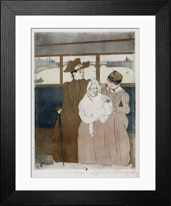 Framed Print : In the Omnibus, 1890-1891 Framed Print : In the Omnibus, 1890-1891
