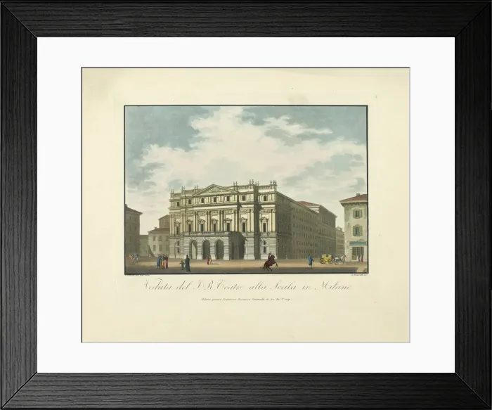 Framed Print : Teatro alla Scala, ca 1820 Framed Print : Teatro alla Scala, ca 1820
