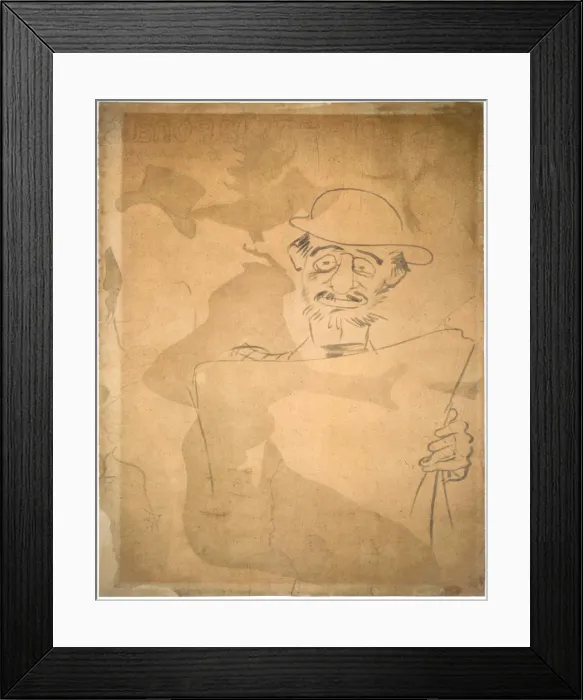 Framed Print : Self-Portrait, 1893 Framed Print : Self-Portrait, 1893
