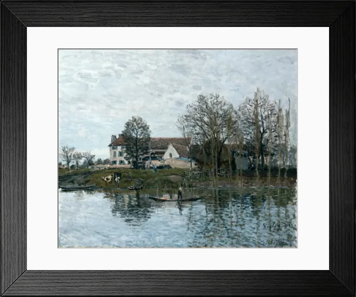 Framed Print : The Seine at Port-Marly, 1875 Framed Print : The Seine at Port-Marly, 1875
