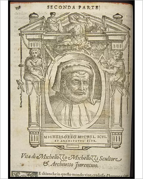 Michelozzo di Bartolomeo Michelozzi. From: Giorgio Vasari, The Lives of the Most