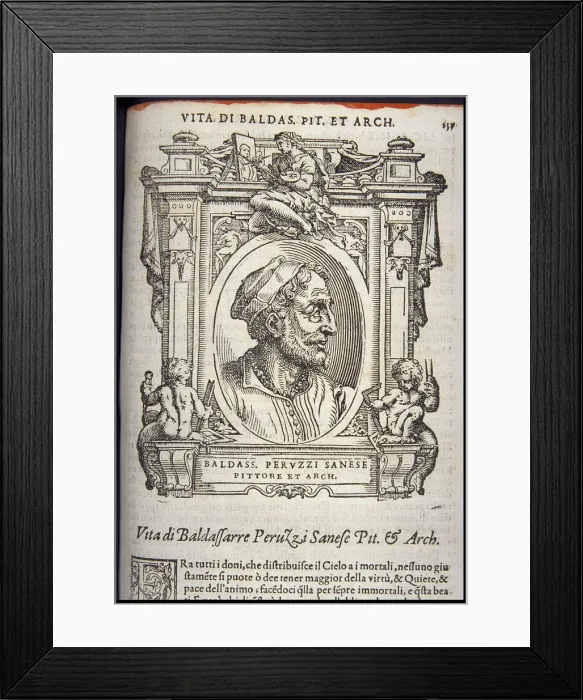 Framed Print : Baldassare Peruzzi, ca 1568 Framed Print : Baldassare Peruzzi, ca 1568