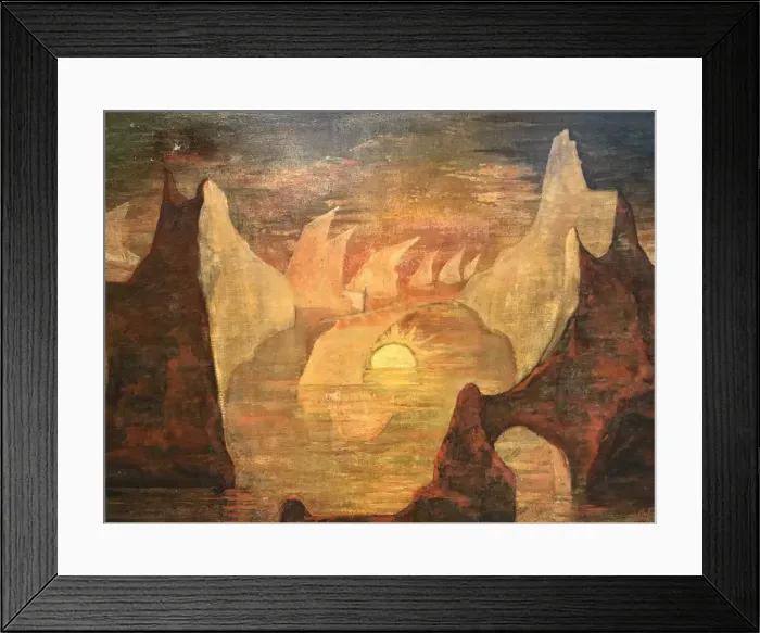 Framed Print : The Sun at dusk, 1916 Framed Print : The Sun at dusk, 1916