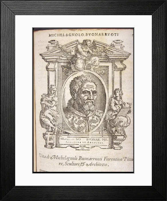Framed Print : Michelangelo Buonarroti, ca 1568