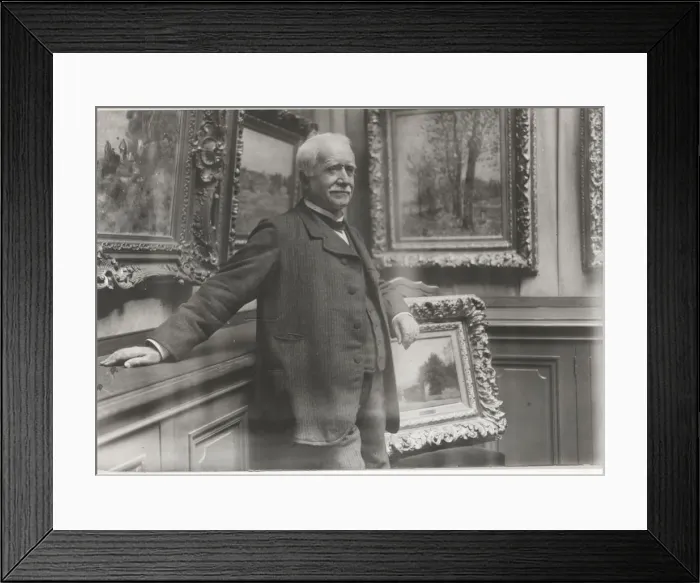 Framed Print : Portrait of Paul Durand-Ruel (1831-1922) in his gallery, c. 1910 Framed Print : Portrait of Paul Durand-Ruel (1831-1922) in his gallery, c. 1910