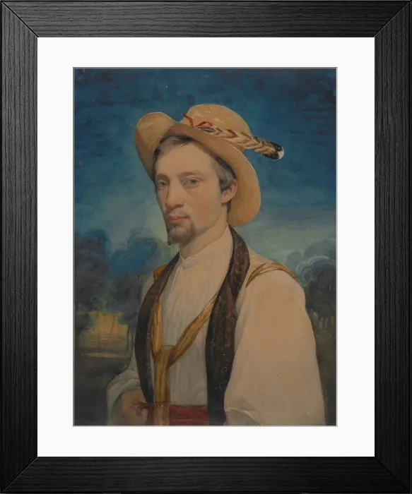 Framed Print : Self-Portrait, 1830-1833 Framed Print : Self-Portrait, 1830-1833