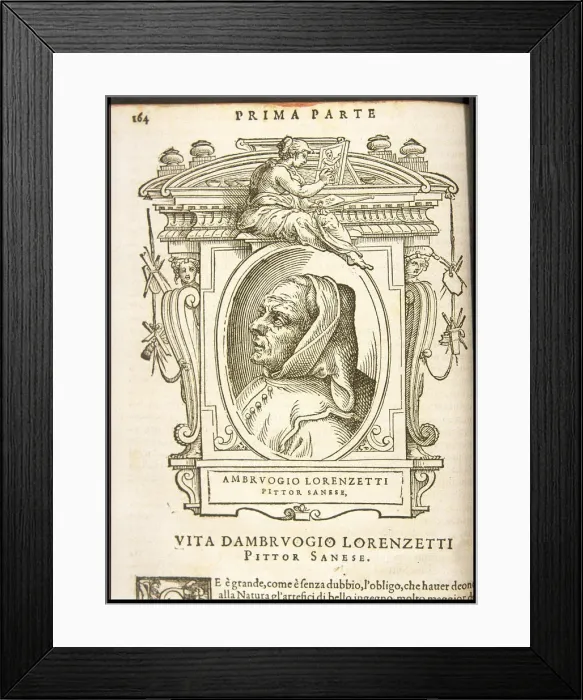 Framed Print : Ambrogio Lorenzetti, ca 1568 Framed Print : Ambrogio Lorenzetti, ca 1568