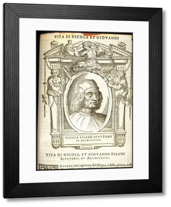 Framed Print : Nicola Pisano, ca 1568 Framed Print : Nicola Pisano, ca 1568