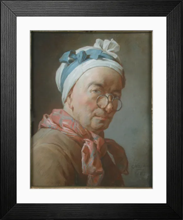 Framed Print : Self-portrait with spectacles, 1773