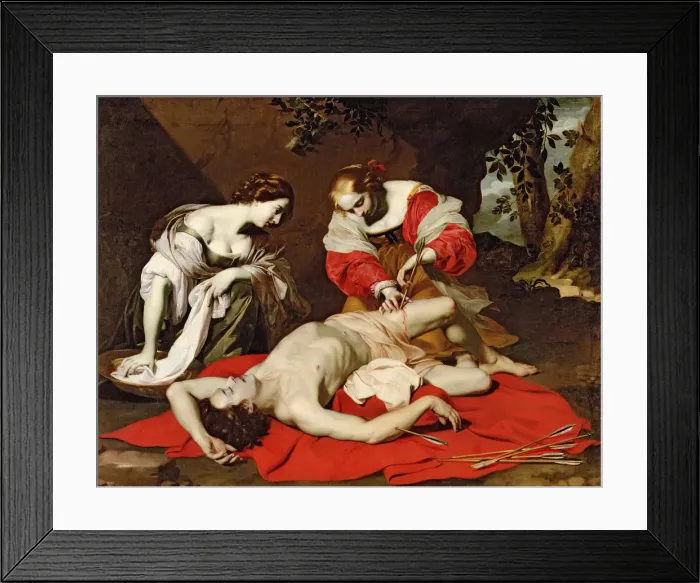 Framed Print : Saint Sebastian Tended by the Holy Women, 1926-1930 Framed Print : Saint Sebastian Tended by the Holy Women, 1926-1930