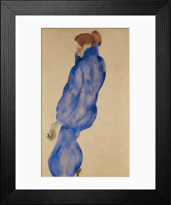 Framed Print : Woman in the blue dress, 1911 Framed Print : Woman in the blue dress, 1911