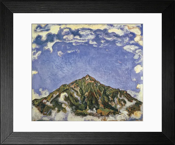 Framed Print : Mount Niesen Seen from Heustrich, 1910 Framed Print : Mount Niesen Seen from Heustrich, 1910