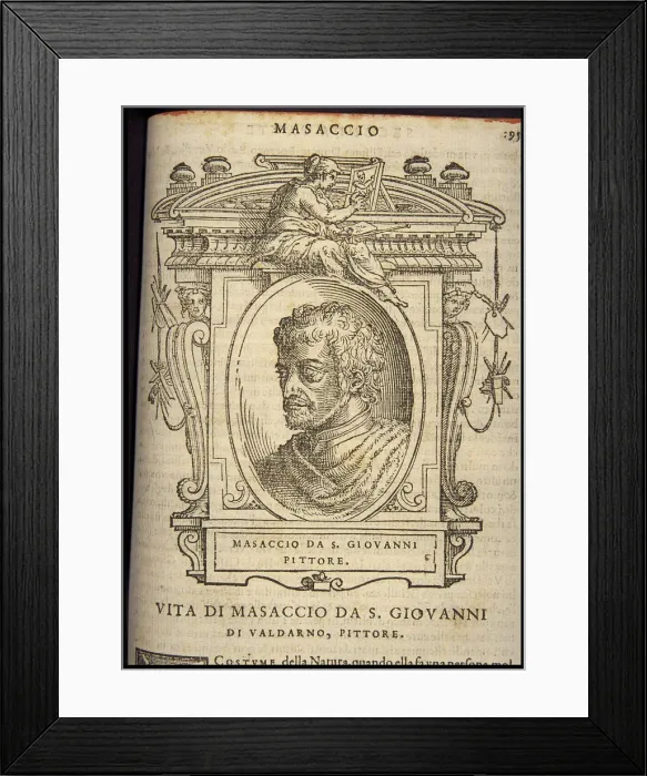 Framed Print : Masaccio, ca 1568 Framed Print : Masaccio, ca 1568