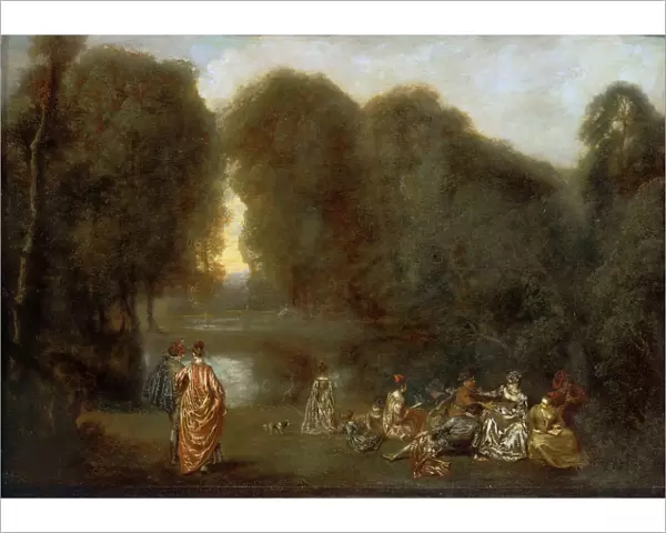 Assembly in a Park, ca 1717