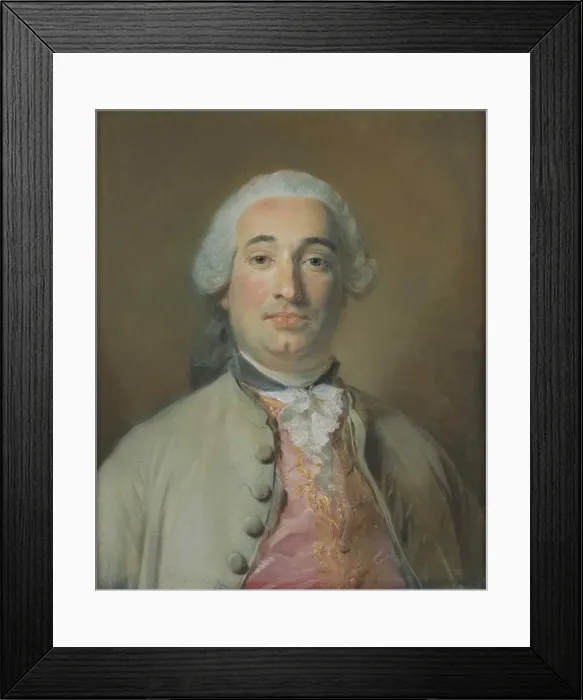 Framed Print : Portrait of Joseph Therese Michel de Grilleau (1717-1789), 1751 Framed Print : Portrait of Joseph Therese Michel de Grilleau (1717-1789), 1751