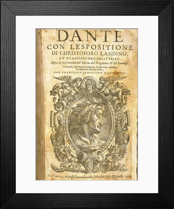 Framed Print : Dante Alighieri (1265-1321), 1564 Framed Print : Dante Alighieri (1265-1321), 1564