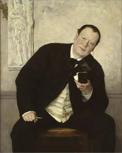 Portrait of the journalist Godfrey Renholm, 1880