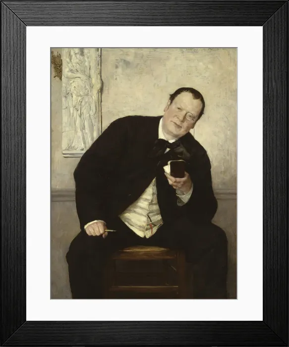 Framed Print : Portrait of the journalist Godfrey Renholm, 1880 Framed Print : Portrait of the journalist Godfrey Renholm, 1880