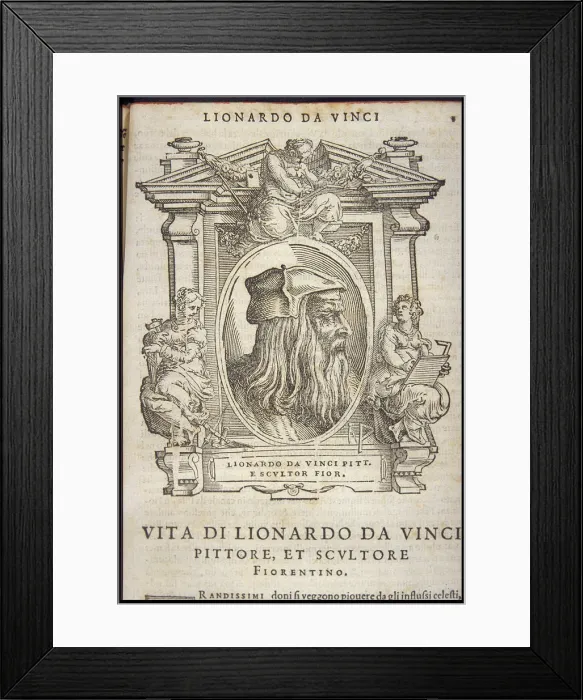 Framed Print : Leonardo da Vinci, ca 1568 Framed Print : Leonardo da Vinci, ca 1568