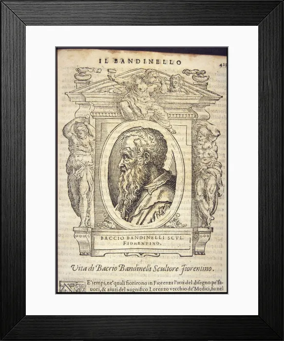 Framed Print : Baccio Bandinelli, ca 1568