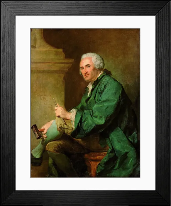 Framed Print : Portrait of the Sculptor Lambert-Sigisbert Adam (1700-1759), 1753 Framed Print : Portrait of the Sculptor Lambert-Sigisbert Adam (1700-1759), 1753