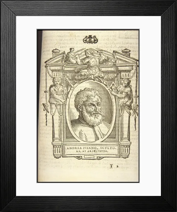 Framed Print : Andrea Pisano, ca 1568 Framed Print : Andrea Pisano, ca 1568