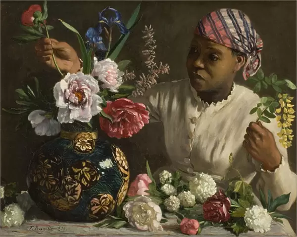The negress with peonies, 1870
