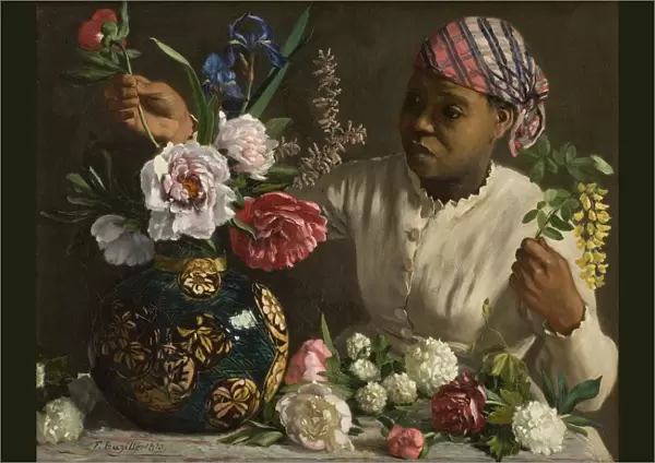 The negress with peonies, 1870