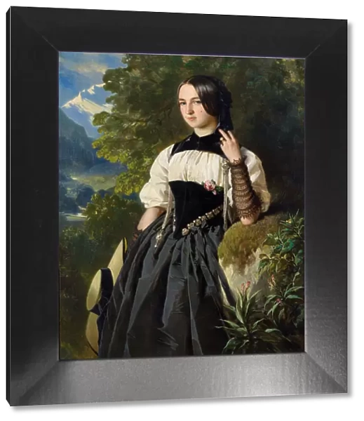 Young Swiss girl from Interlaken, 1840