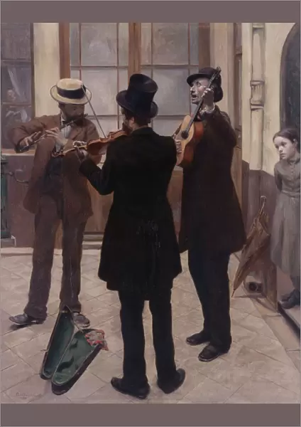 Les Musiciens (Musicians in a courtyard), 1883