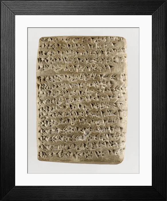 Framed Print : The Amarna letter, ca 1350 BC Framed Print : The Amarna letter, ca 1350 BC