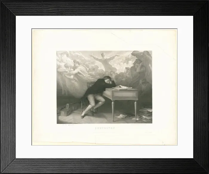 Framed Print : Beethoven, 1863 Framed Print : Beethoven, 1863
