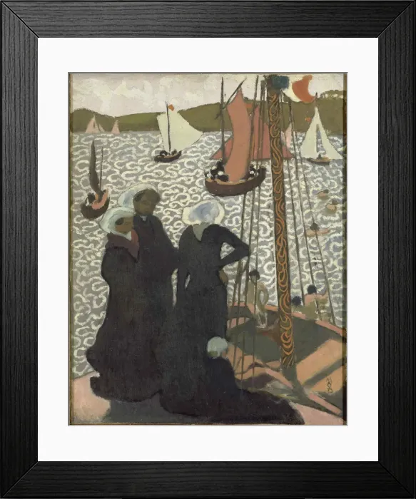 Framed Print : Regates a Perros-Guirec (Regattas at Perros-Guirec), 1892 Framed Print : Regates a Perros-Guirec (Regattas at Perros-Guirec), 1892