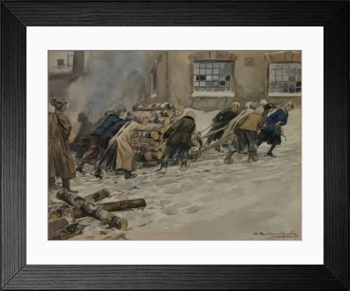 Framed Print : Requisition of firewood, 1918-1923 Framed Print : Requisition of firewood, 1918-1923