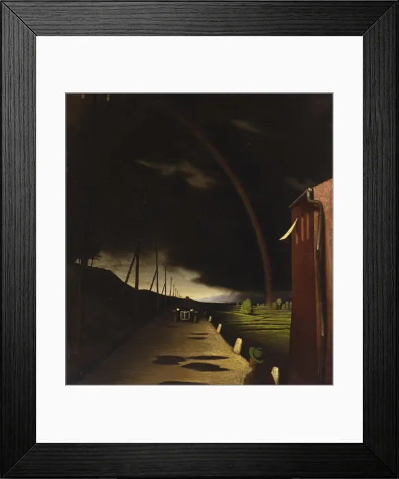 Framed Print : Landscape with Rainbow, 1930 Framed Print : Landscape with Rainbow, 1930