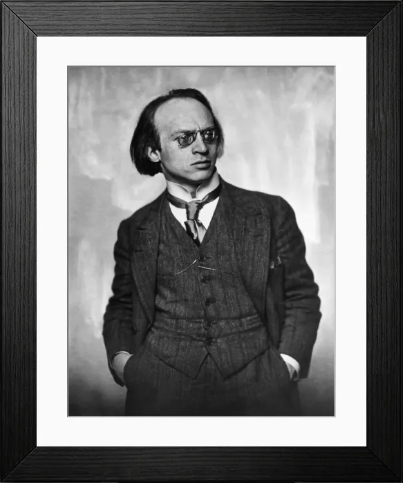 Framed Print : Portrait of the artist and composer Herwarth Walden (1878-1941), 1918 Framed Print : Portrait of the artist and composer Herwarth Walden (1878-1941), 1918